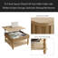 Table basse à plateau relevable cannelé 31,5 pouces avec rangement ouvert et caché, mécanisme de levage hydraulique, pieds en bois massif rétro pour le salon, canapé-1779017731