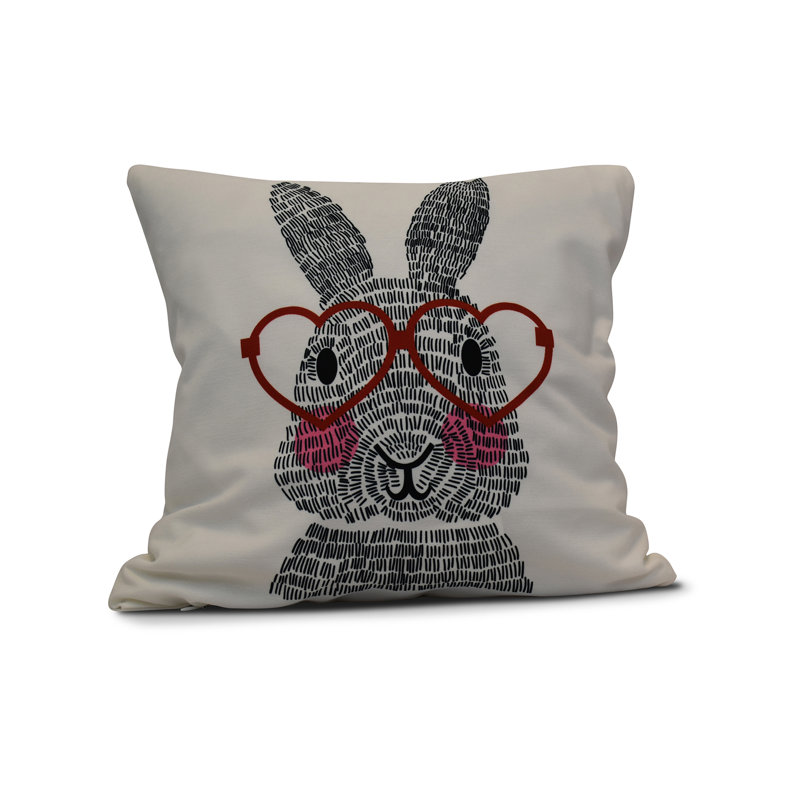 Funky Junky Reversible Throw Pillow, 26" H x 26" W, Red