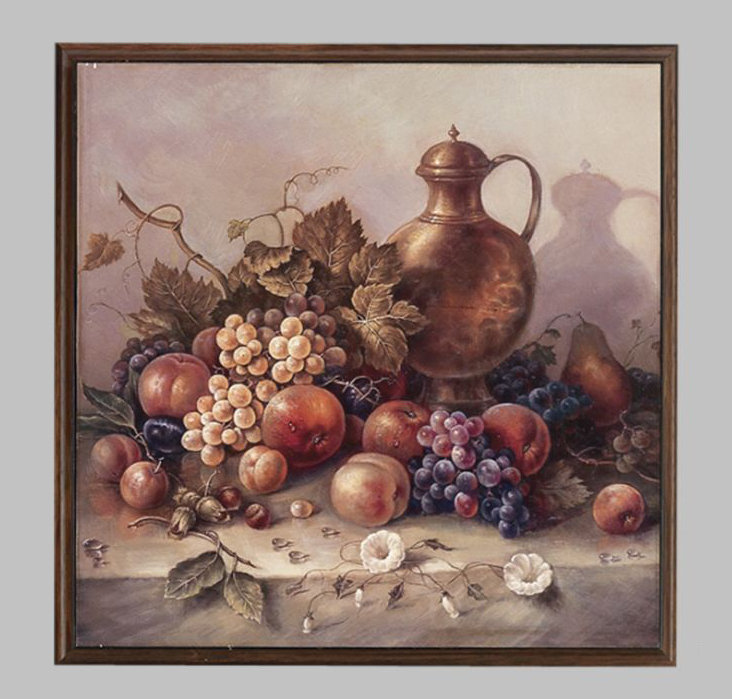 « summer harvest i », impression sur bois encadrée