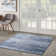 Machine Woven Chenille Indoor/Outdoor Area Rug in Blue/Denim