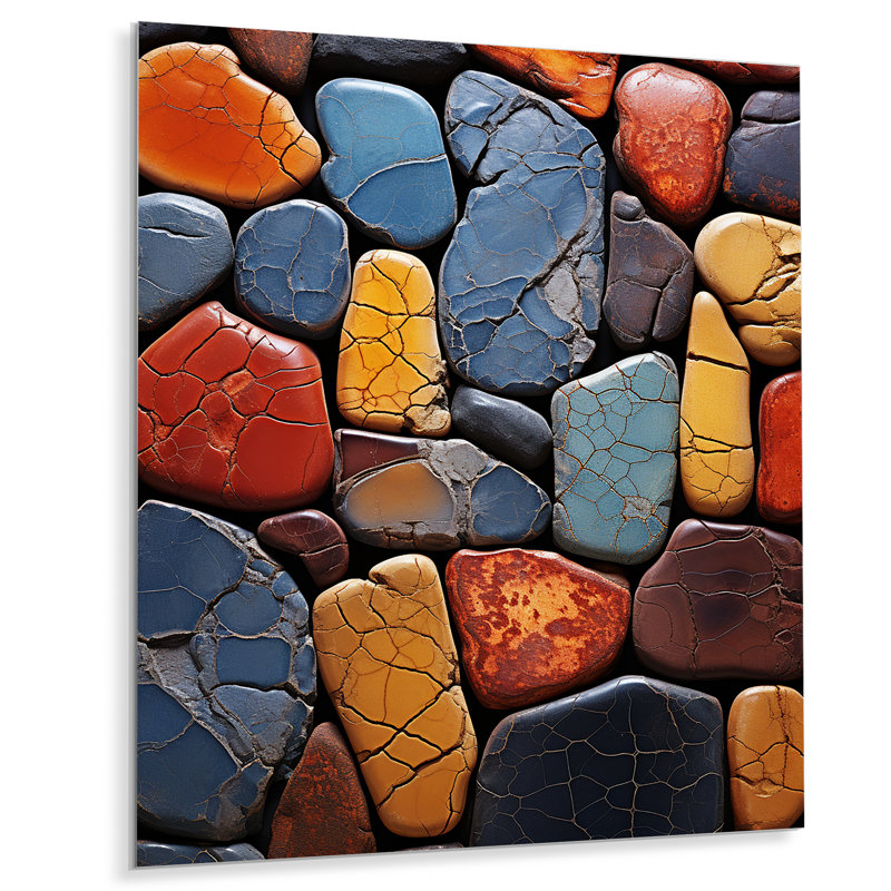 Mystical Aura Stone For Spa - Spiritual Stone, art mural en métal, H 20 po x l 12 po x P 1 po