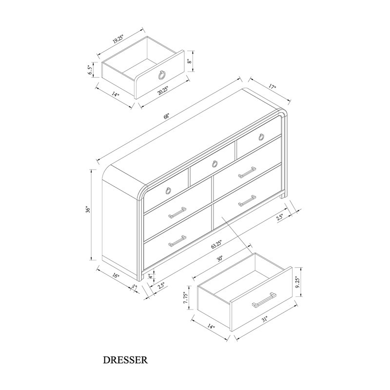 Malmo Oak Dresser
