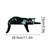 House of Avana Geometric Geometric Black and White Lying Cat Figurine-102401892