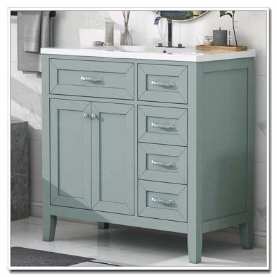Meuble-lavabo 36 po avec lavabo et beaucoup de rangement