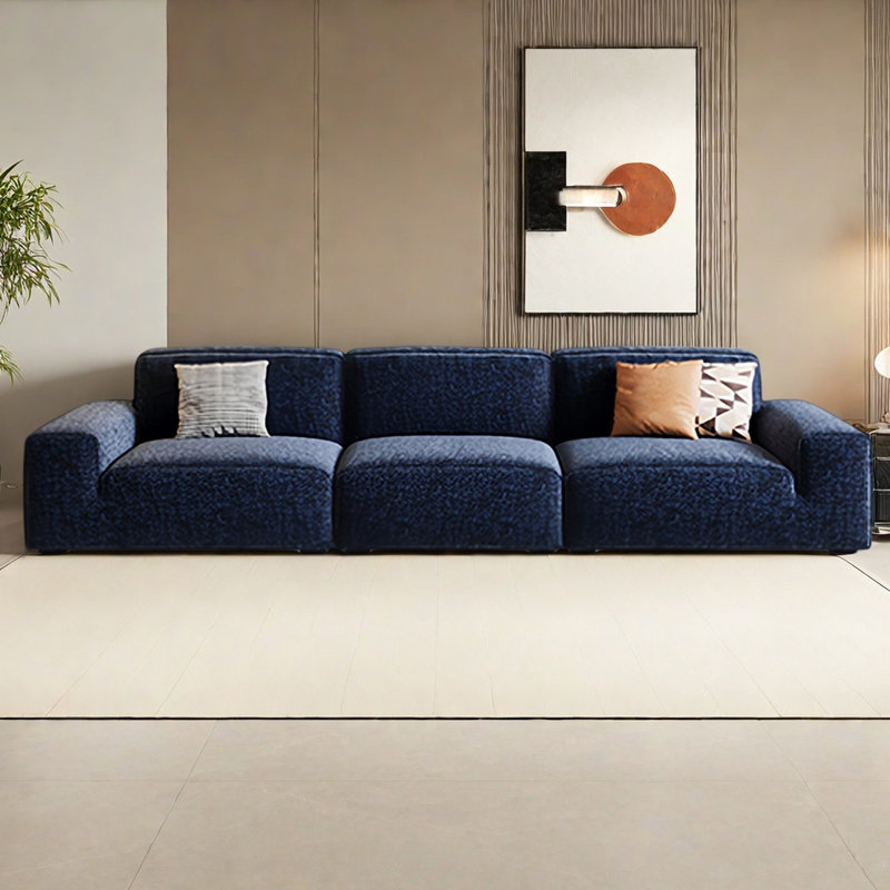 Canapé français de luxe simple et léger, H 32,67 po x l 118,11 po x P 44 po, 4