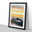 Mountain Peaks in Abstract - Framed Print-55726164-55726167