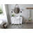 Adeline 48'' Single Bathroom Vanity with Carrara Marble Top-1107604342