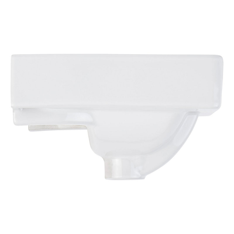 15" Brynsdale White Porcelain Rectangular Wall Mount Bathroom Sink with Overflow