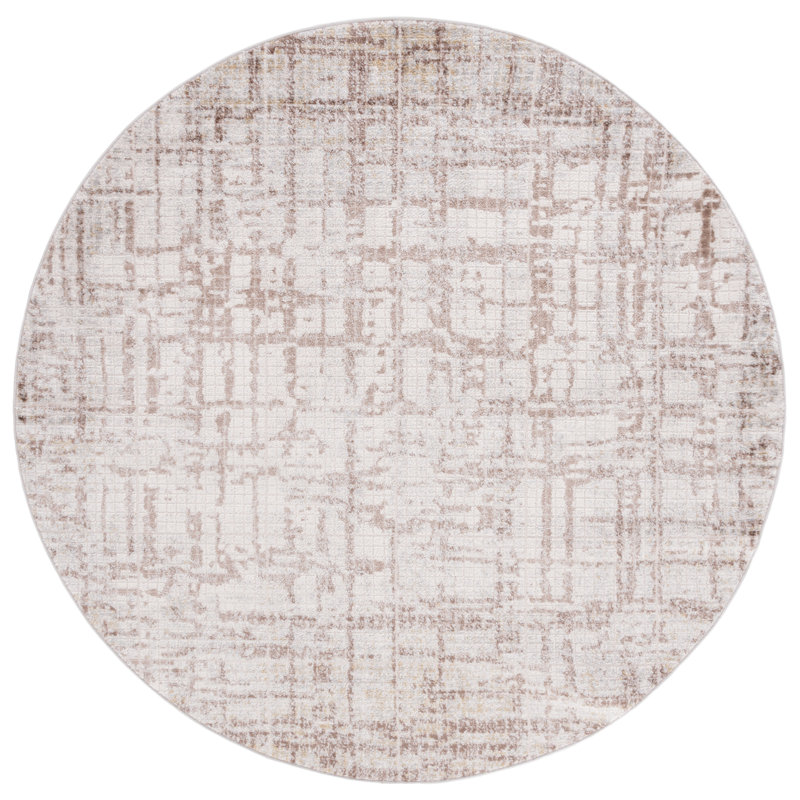 Palma Performance Abstract Rug, Round 6'7"