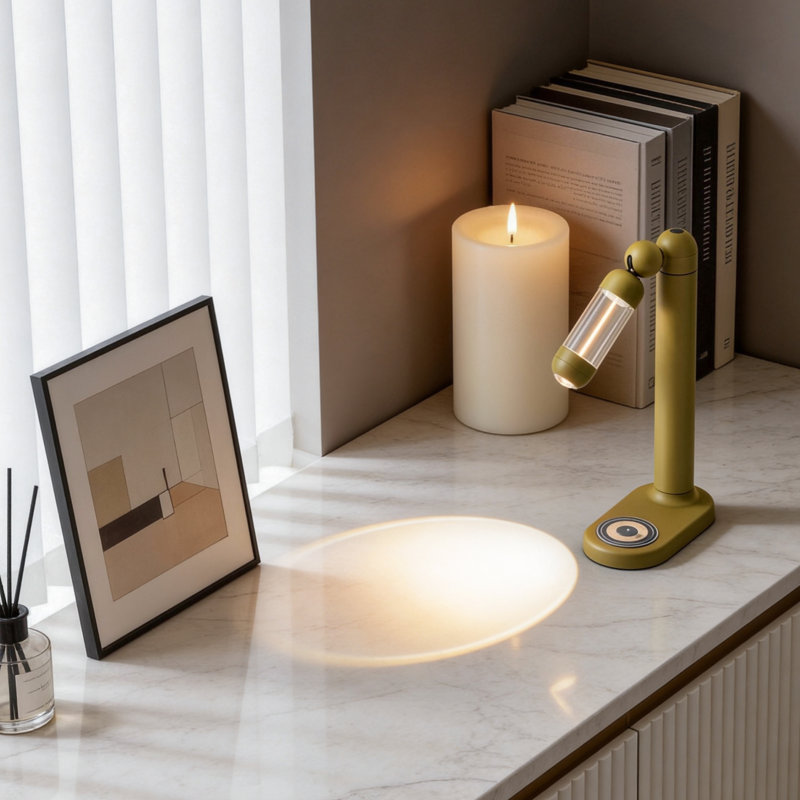 Metal USB Novelty Lamp, Yellow
