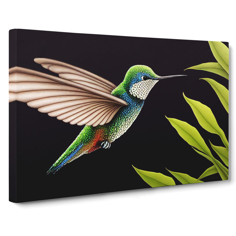 Beguiling Hummingbird - Wrapped Canvas, 40cm H x 60cm W x 3cm D