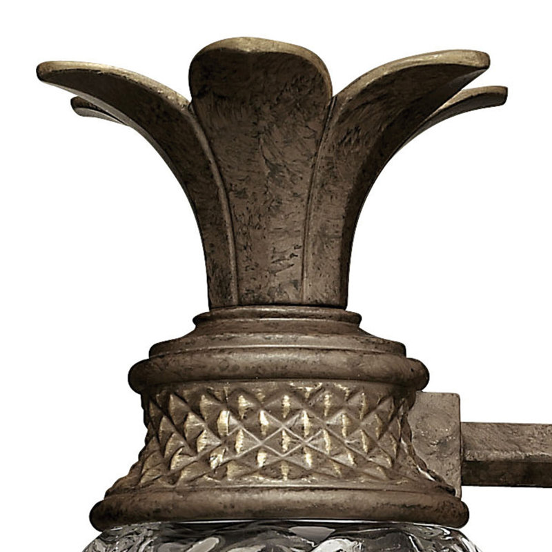 Plantation 1-Light Armed Sconce, Pearl Bronze