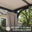 11 pi. L 11 pi. Pergola en aluminium avec auvent-66818801