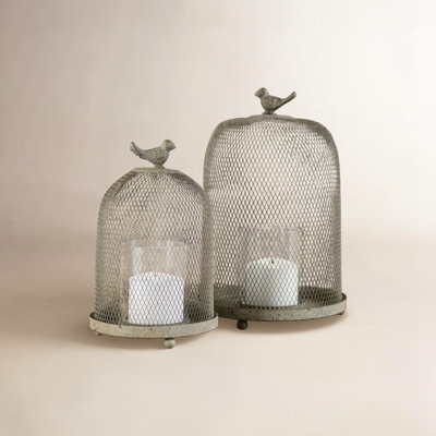 2-Piece Iron Lantern Set