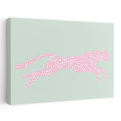 Motif de guépard à taches roses