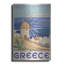 «Mykonos Grèce» par Vintage Posters, art mural en métal, 24 po x 36 po-269581018