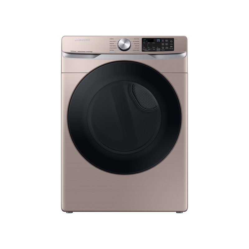 Samsung 7,5 pi³ Pi. Sécheuse empilable haute efficacité avec séchage à la vapeur, Champagne, Électrique