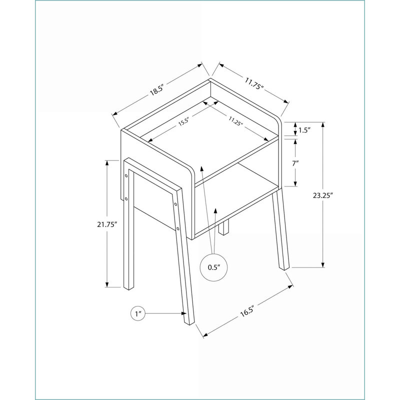 Table basse moderne en stratifié blanc - plateau supérieur à 2 niveaux Pieds en métal stables pour le salon