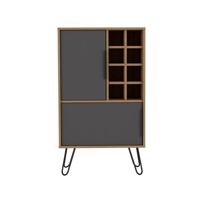 Hollenden 60.9cm Solid Wood Bar Cabinet