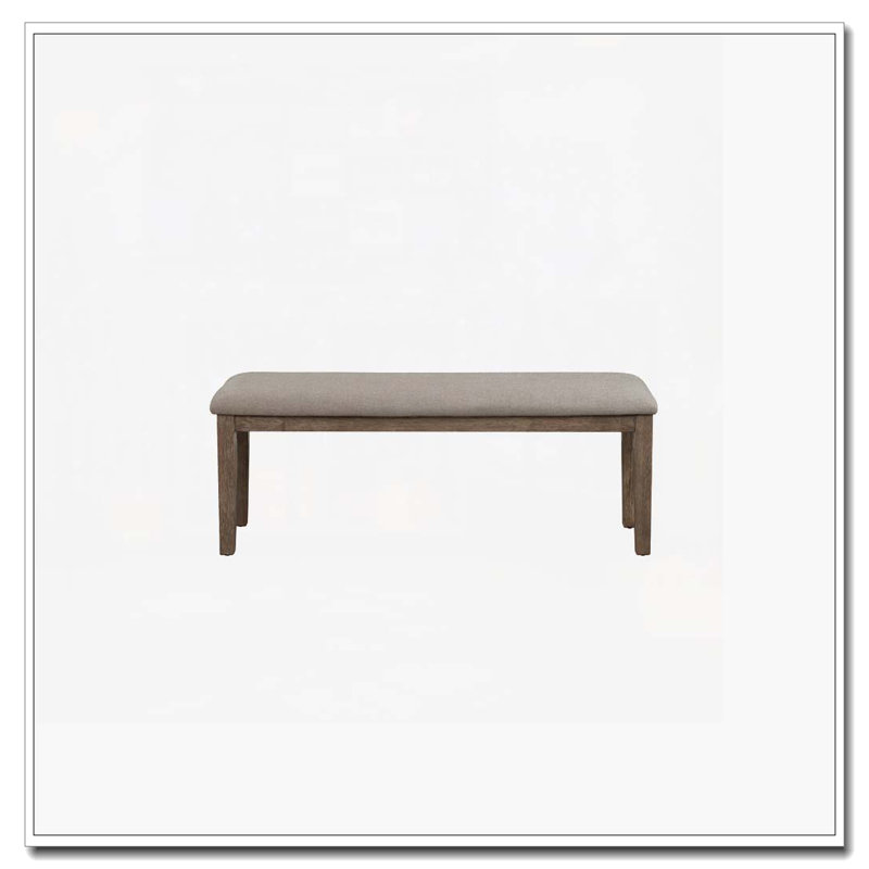 Banc de salle à manger rembourré, Mélange de bruns