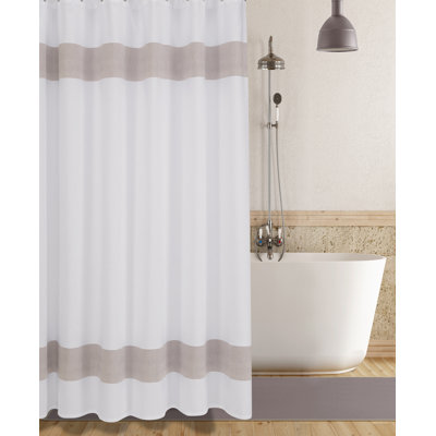 Hallowell Cotton Geometric Shower Curtain
