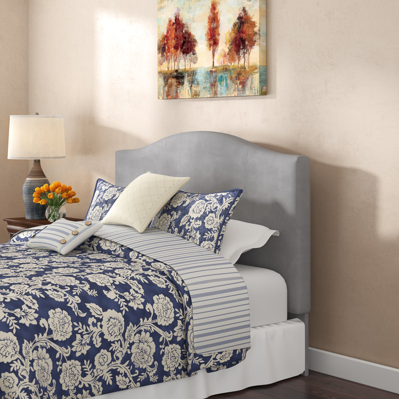 Tête de lit tapissier Benedict, Double / Grand, Microfibre schiste
