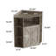 Corner Storage Shelf With USB Ports And Outlets Industrial Organizer-1819786975