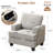 Upholstered Armchair with Armrest Interior Storage-1173430867
