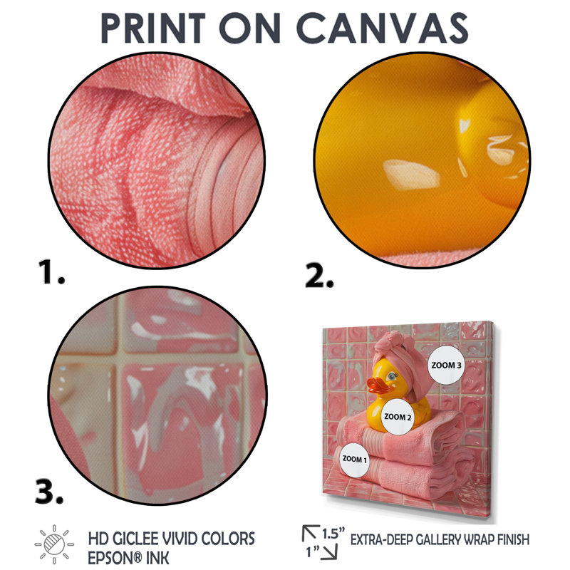 «Spa Day», impression sur toile, Toile avec cadre flottant brun, H 36 po x l 36 po x P 1,5 po