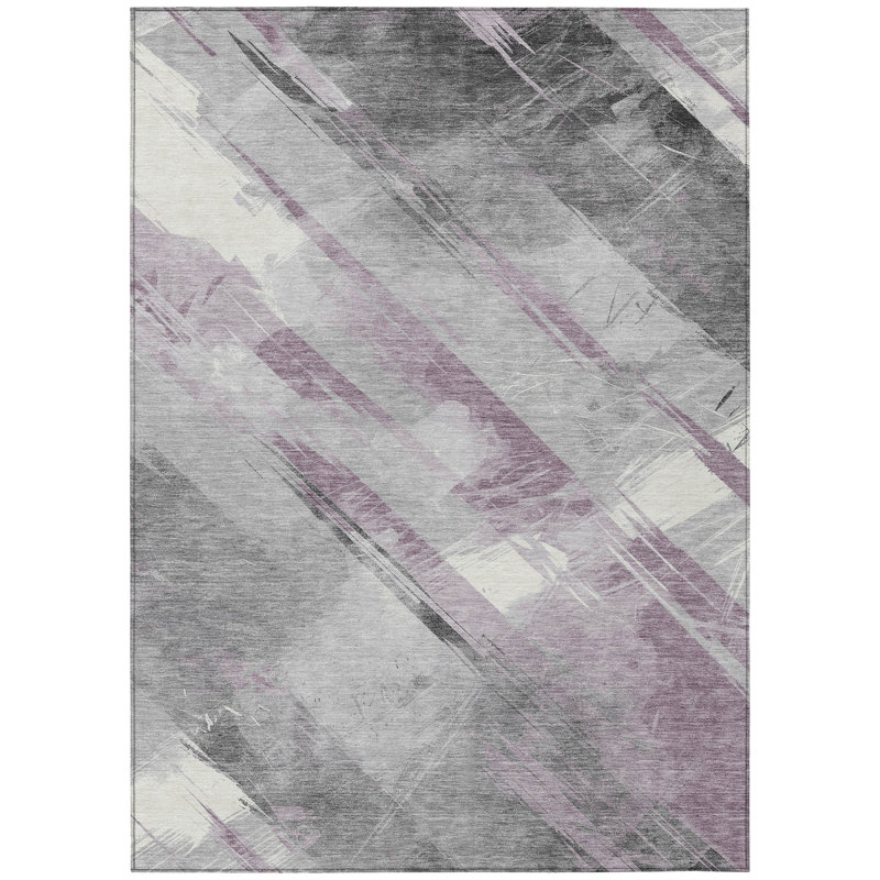 Tapis d'intérieur / extérieur mauve Marisse , 9 pi x 12 pi