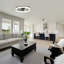 Ventilateur de plafond intelligent moderne avec éclairage à DEL de 20 po Blodgett-114865041-137782415-137782416