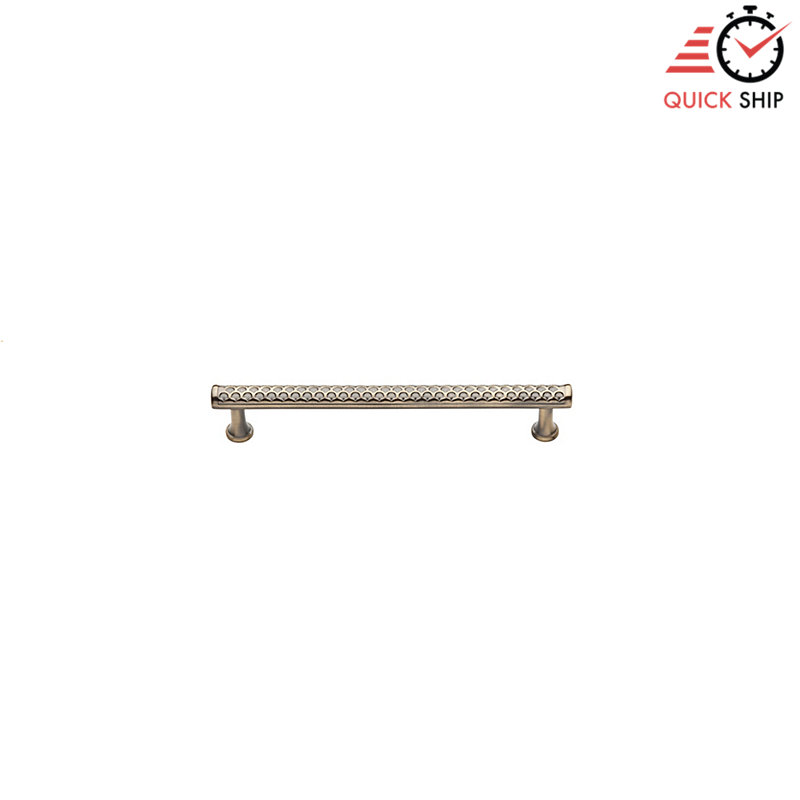 Couture 8" Center to Center Bar Pull, Satin Brass and Black