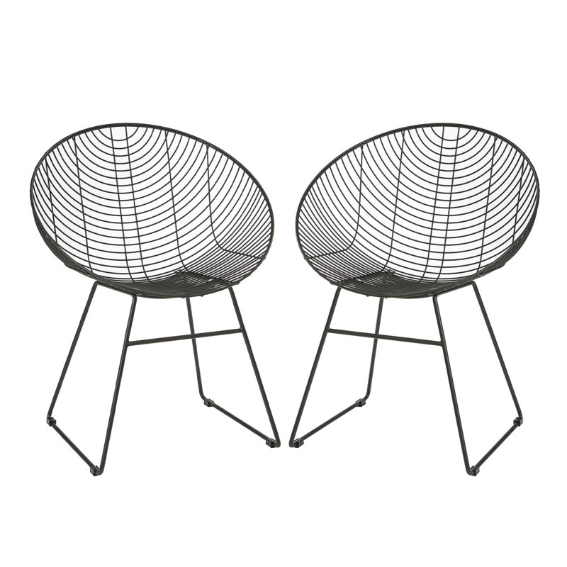 46.5cm H Cross Back Side Chair