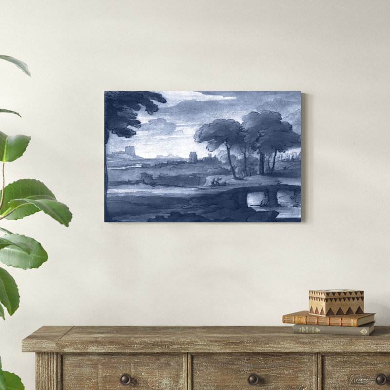 «Pastoral Toile IV», peinture sur toile, H 20 po x l 30 po