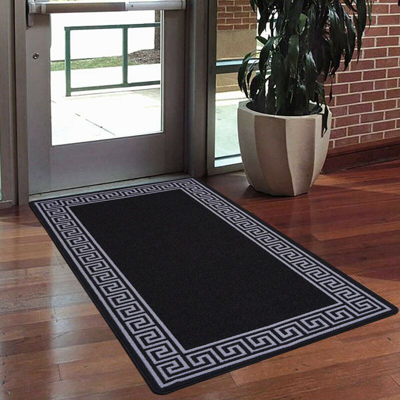 Meeki Black/Grey Rug, Rectangle 67 x 120 cm