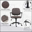 High - Quality Home Office Chair with Swivel Wheels, Adjustable Height, and Tilt Function for Comfortable and Efficient Work