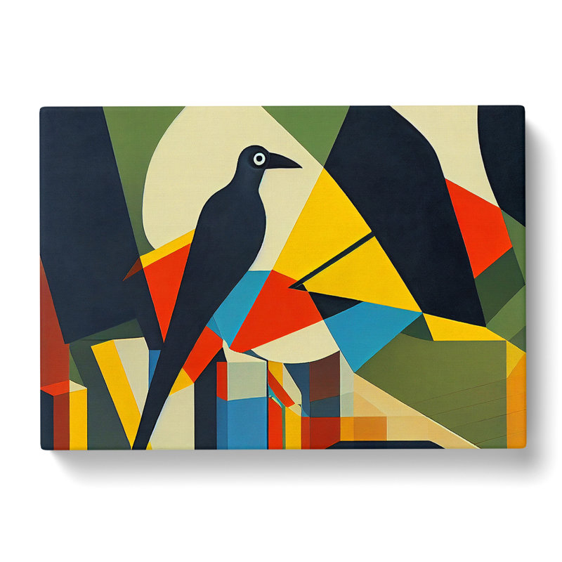 Idyllic Abstract Bird - Wrapped Canvas, 35cm H x 50cm W x 3cm D