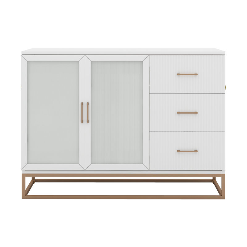 Grand lit escamotable avec pieds en métal, Blanc