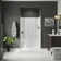 48" W x 74.5" H Framed Rectangle Shower Stall with Seat, Towel Bar and Base Included