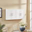 Armoire suspendue en bois avec portes et tablettes pour le rangement-1227493060
