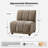 Shalon 84" Modern Chenille 5-Piece Modular Channel Tufted Living Room Sets-1325075637