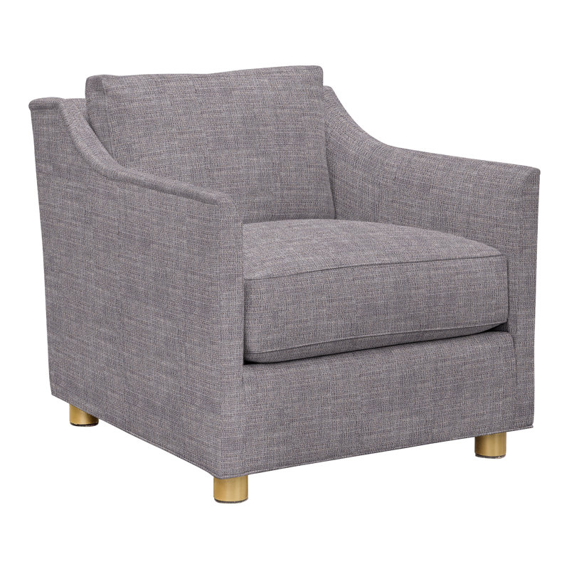 Chaise 33,5 po Newlin, Chenille nomade ardoise Crypton®