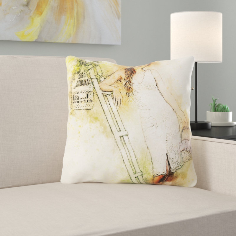Outdoor Reversible Throw Pillow, Indoor, Microsuede