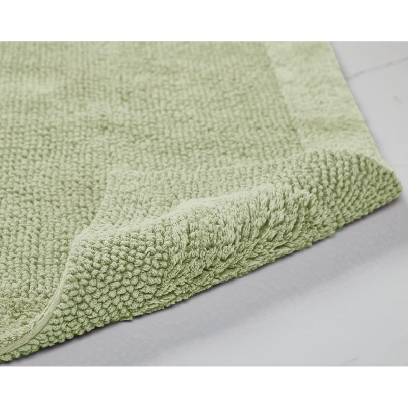 Tapis de salle de bain touffeté à la machine Jasmyne, Rectangle 17 po x 24 po, Sauge