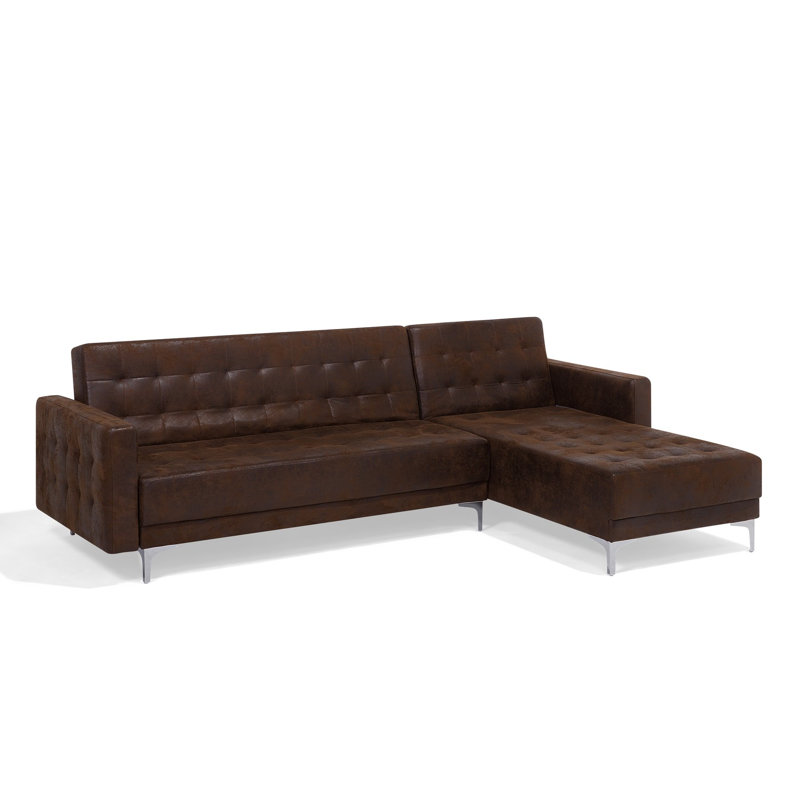 Petersburg 4 Seater Faux Leather Sofa Bed