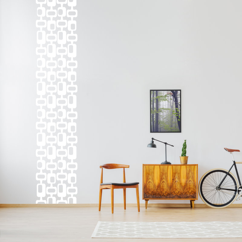 Abstract Wall Decal, White
