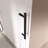 56”-60”W*76”H Single Sliding Frameless Shower Door with 3/8”(10mm) Thickened Upgrade Tempered Glass,stainless steel hardware,Matte Black-124532305