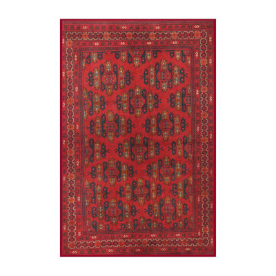 Tapis rouge à motif sud-ouest