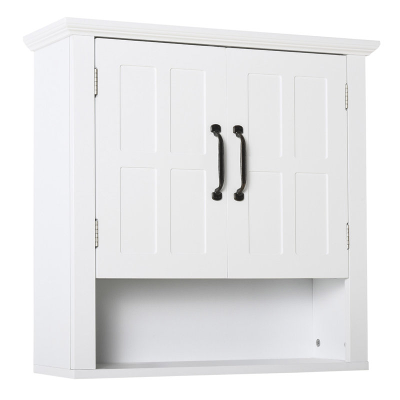 Medicine Cabinet, 3-Tier Bathroom Wall Cabinet With Adjustable Shelf And 2 Doors, Bathroom Cabinet For Over The Toilet