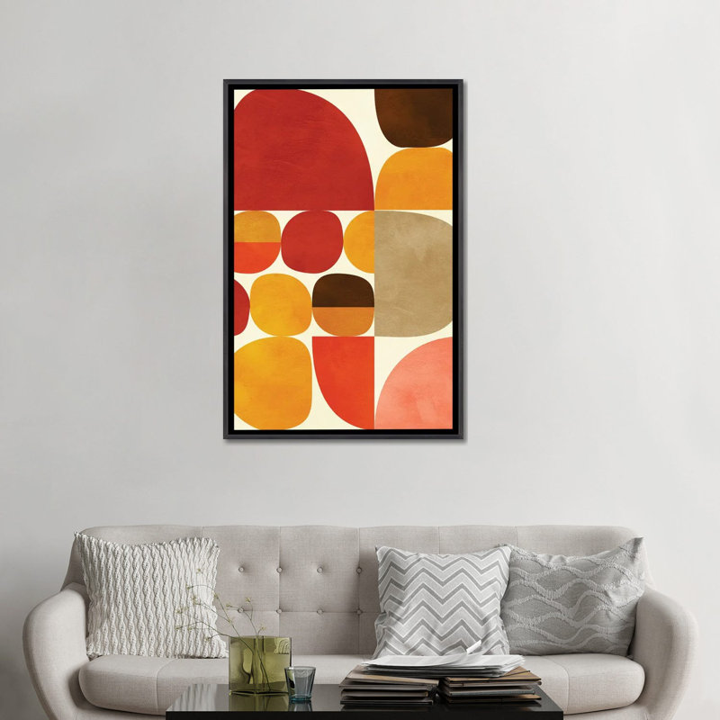 «Mid Century Modern V» par Ana Rut Bré - impression d'art graphique, H 40 po x l 26 po x P 1,5 po, Aucun mat